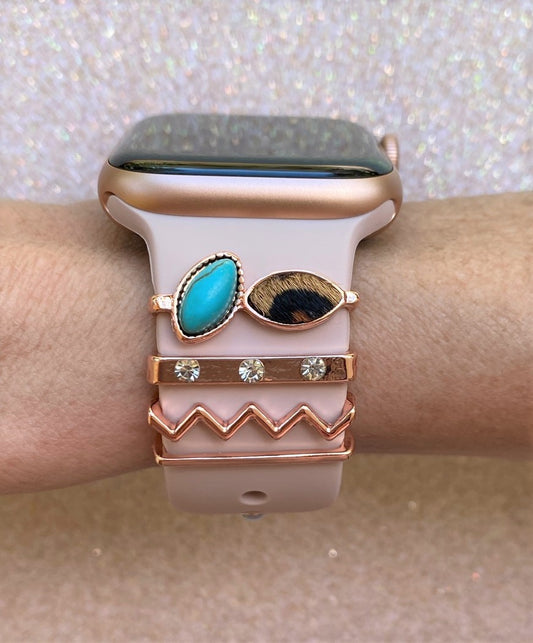 Western Leopard Stackable Watch Charm