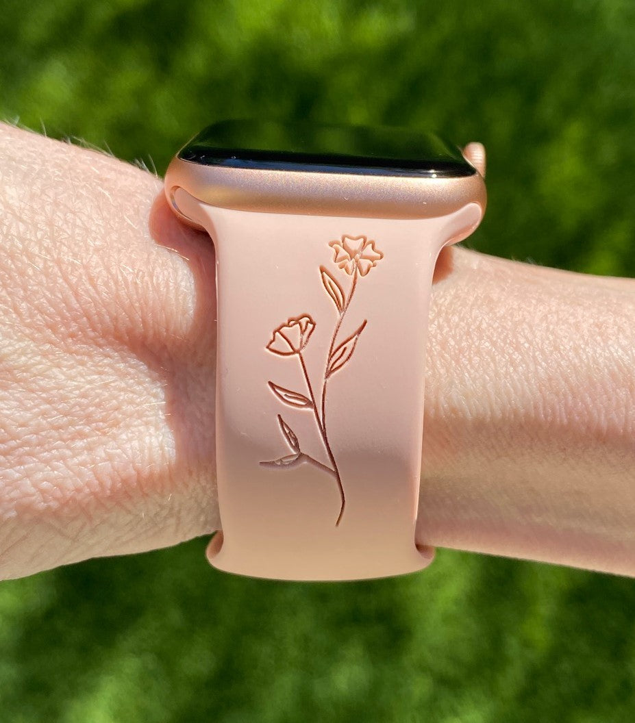 Wild Flower Watch Band For Apple Watch