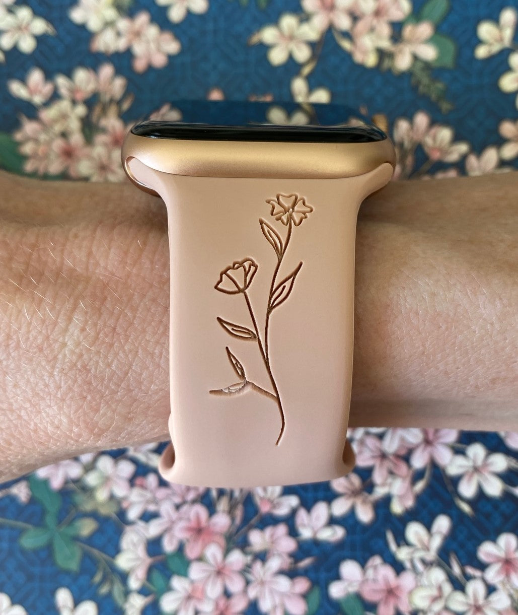 Wild Flower Watch Band For Apple Watch
