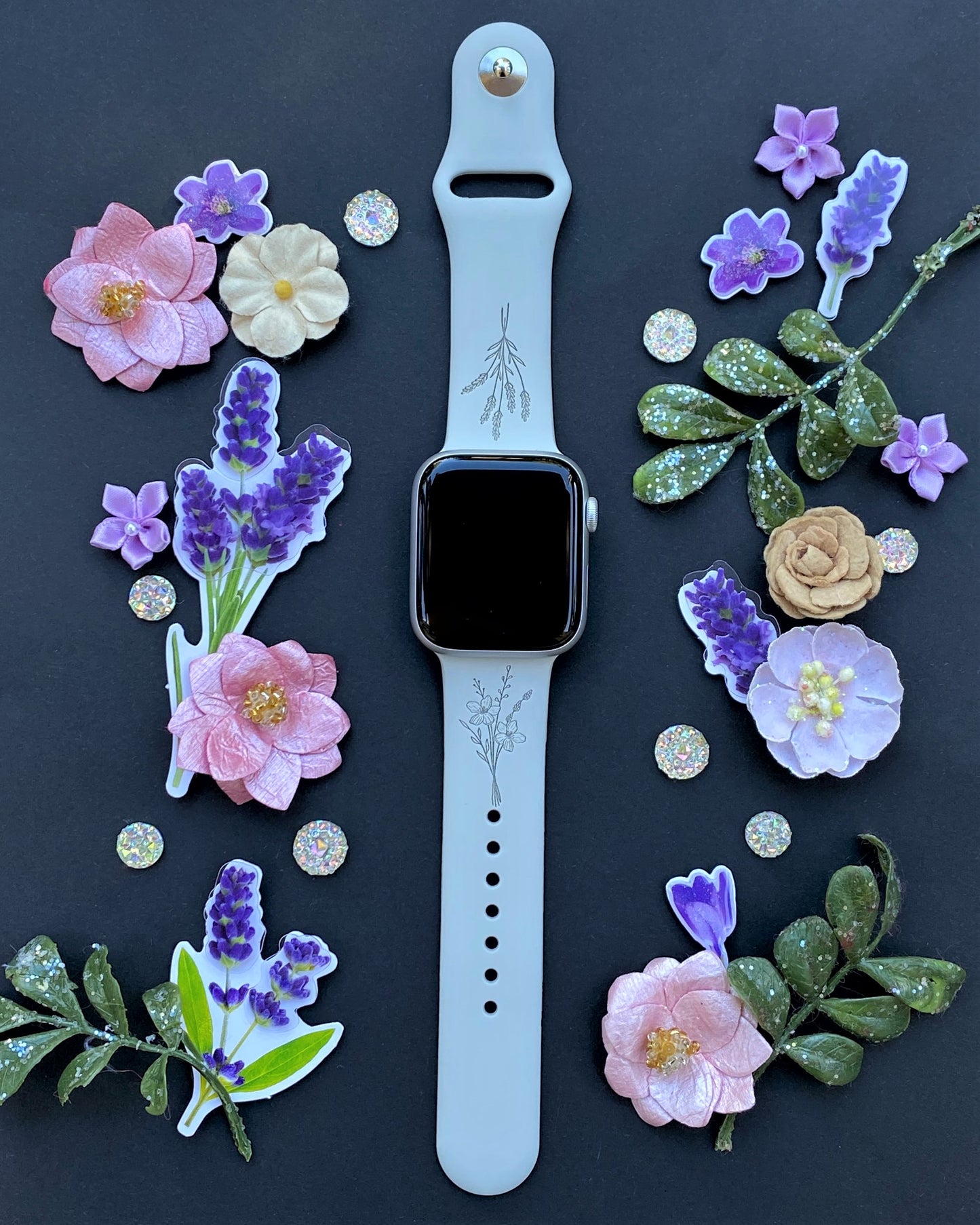 Wild Flower Watch Band For Apple Watch