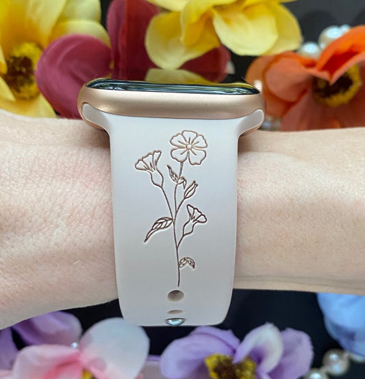 Wild Flower Watch Band For Apple Watch
