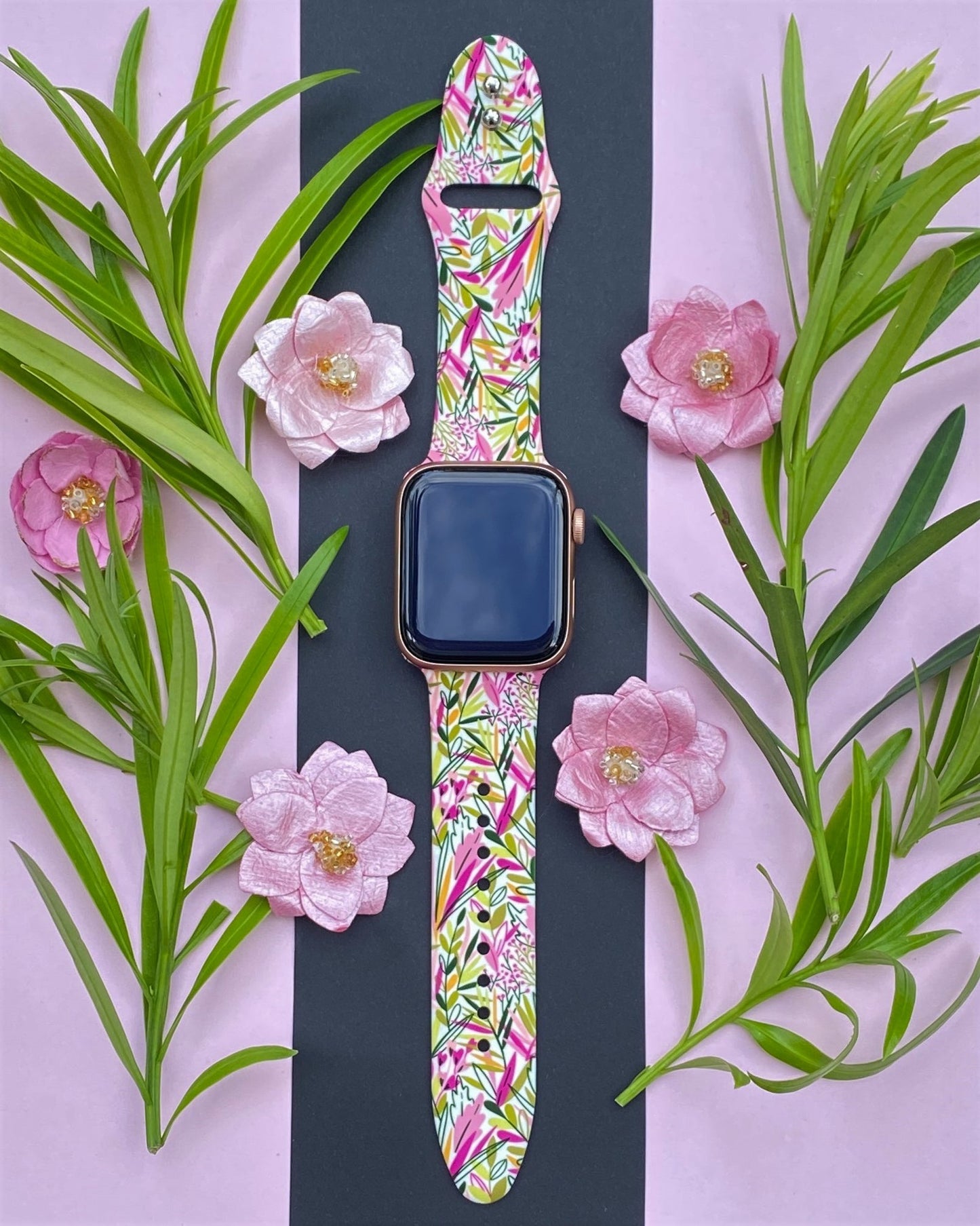 Wild Flower Watch Band For Apple Watch