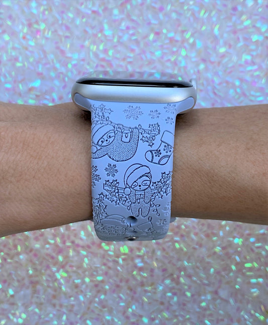 Christmas Sloth Watch Band For Apple Watch