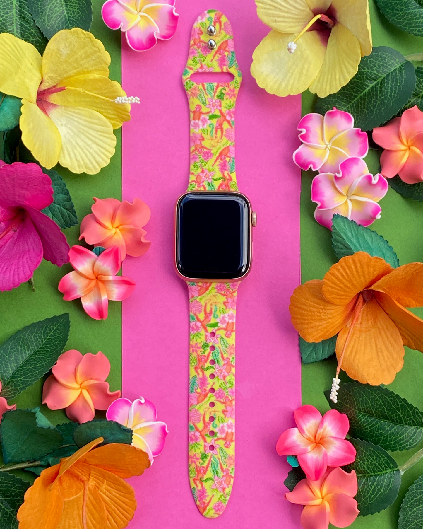 Tropical Yellow Watch Band For Apple Watch