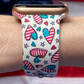 4th of July Hearts Watch Band For Apple Watch