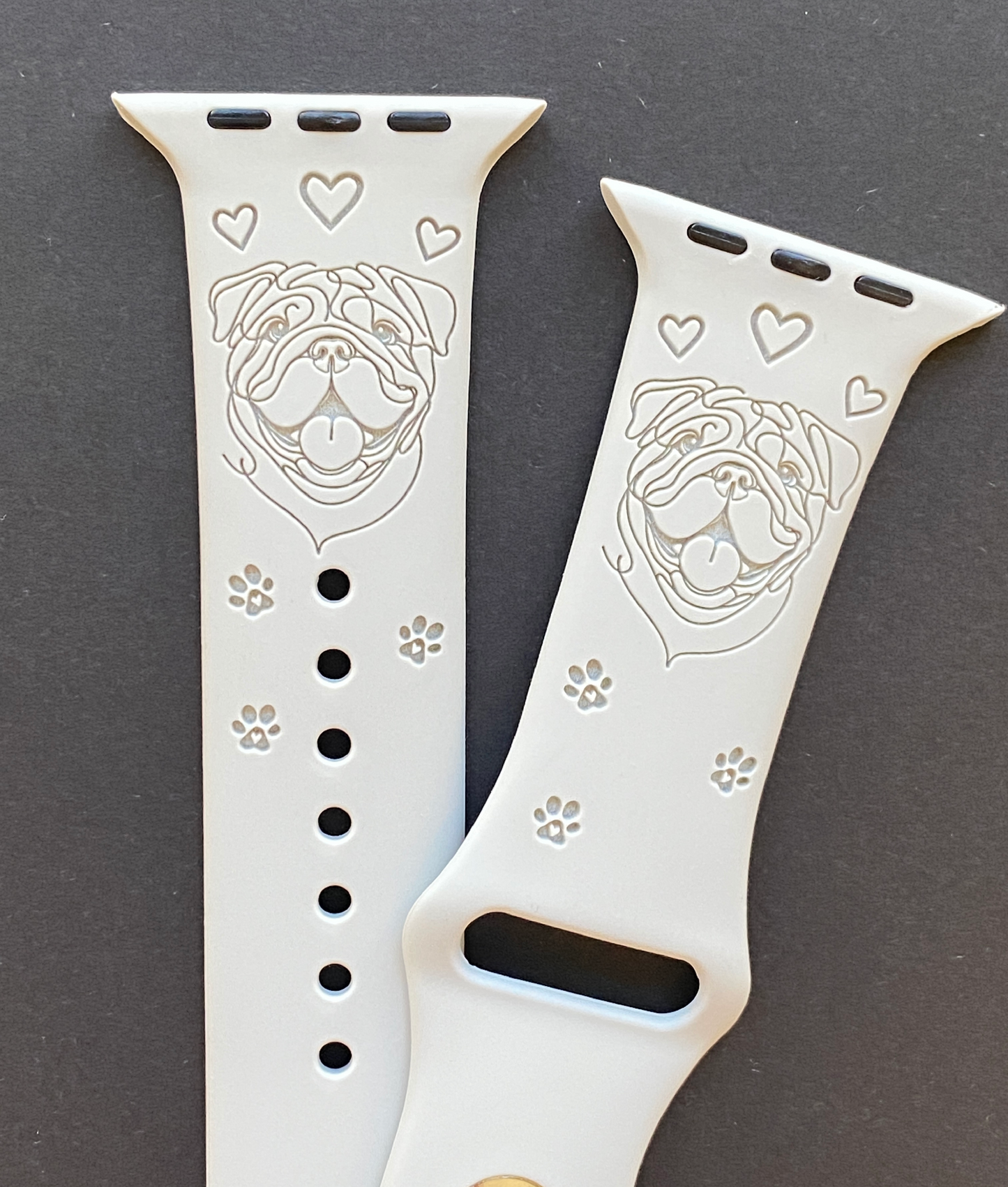 Happy English Bulldog Watch Band For Apple Watch
