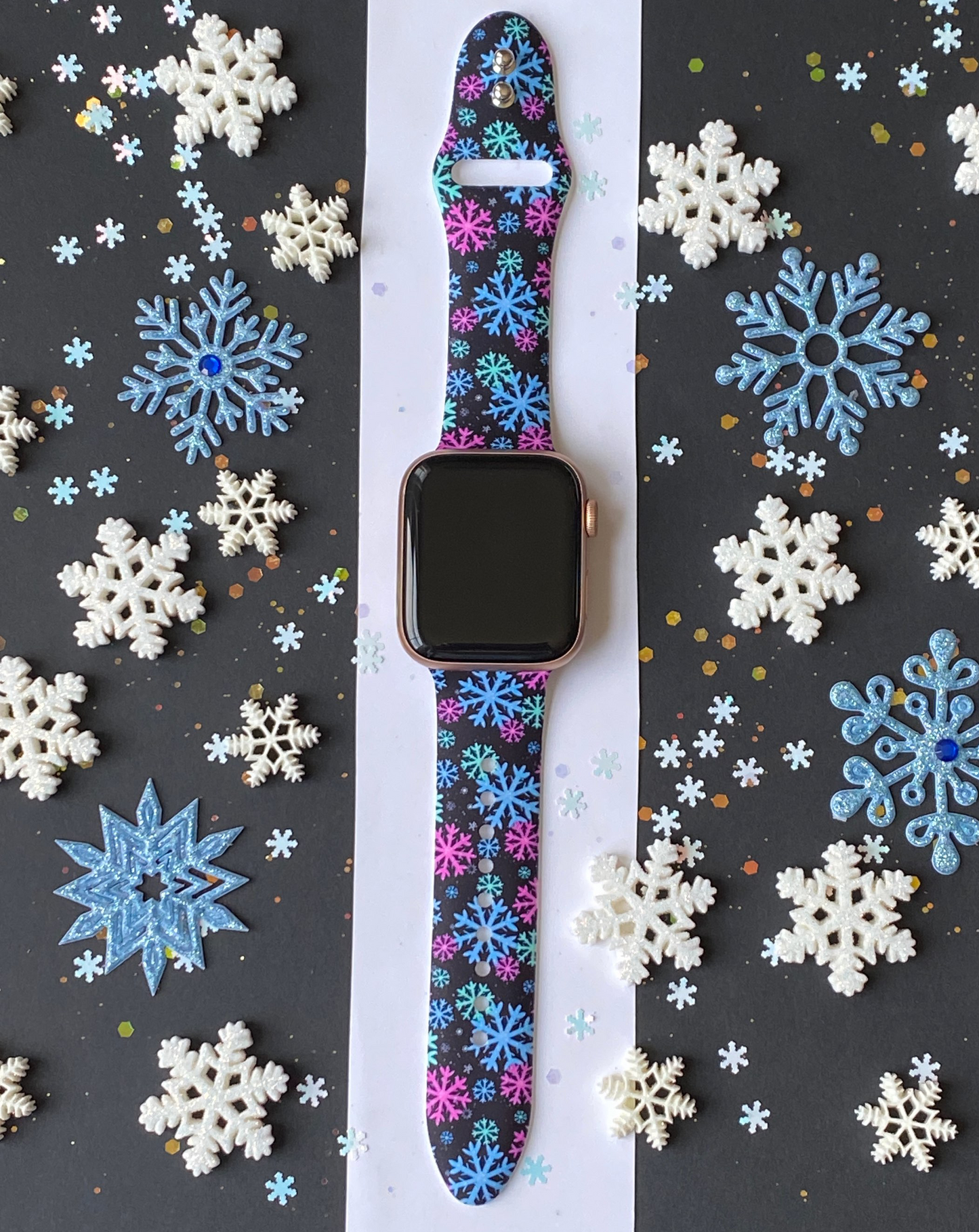 Icy Snowflakes Apple Watch Band