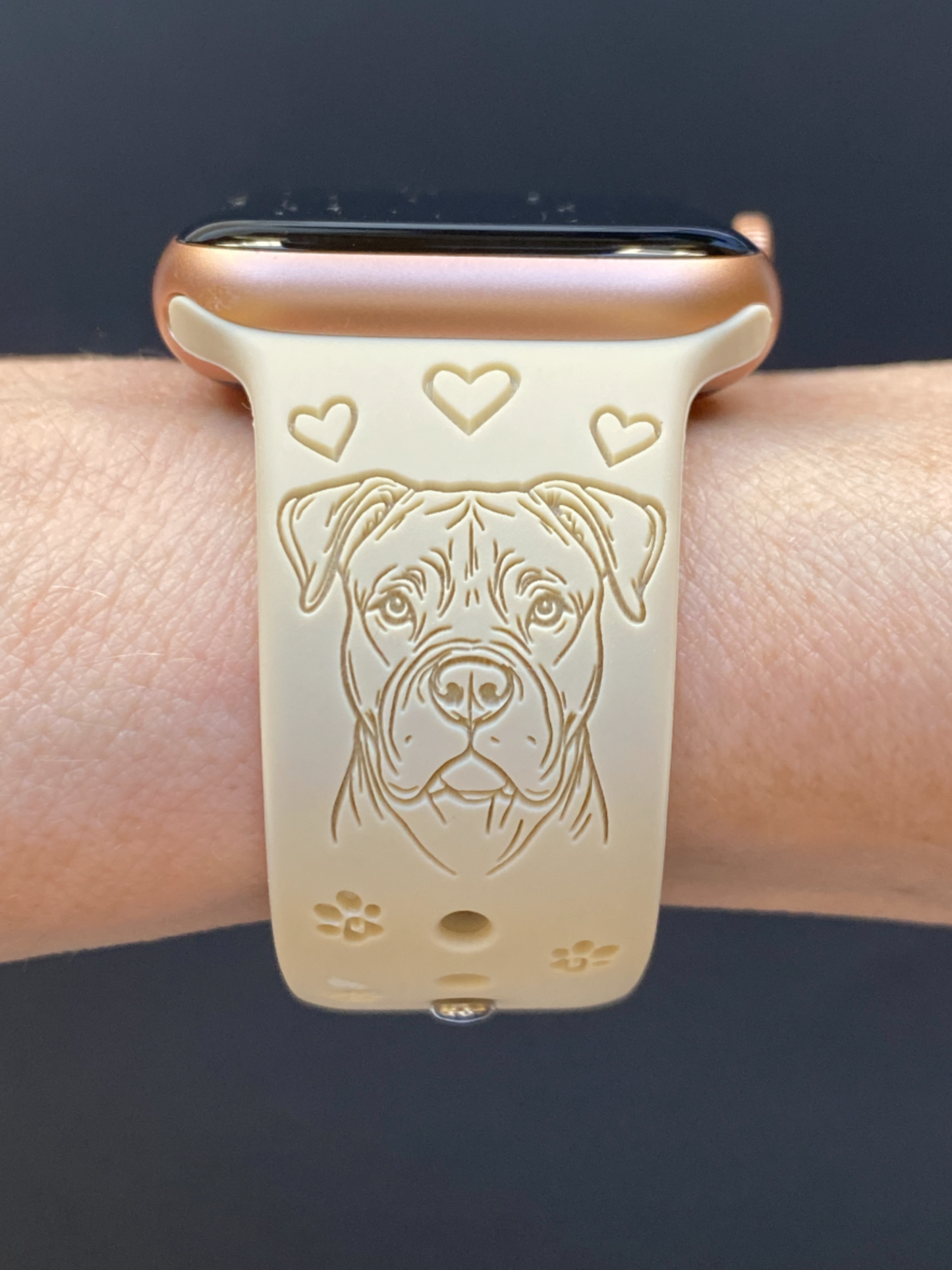 American Bulldog Dog Watch Band For Apple Watch