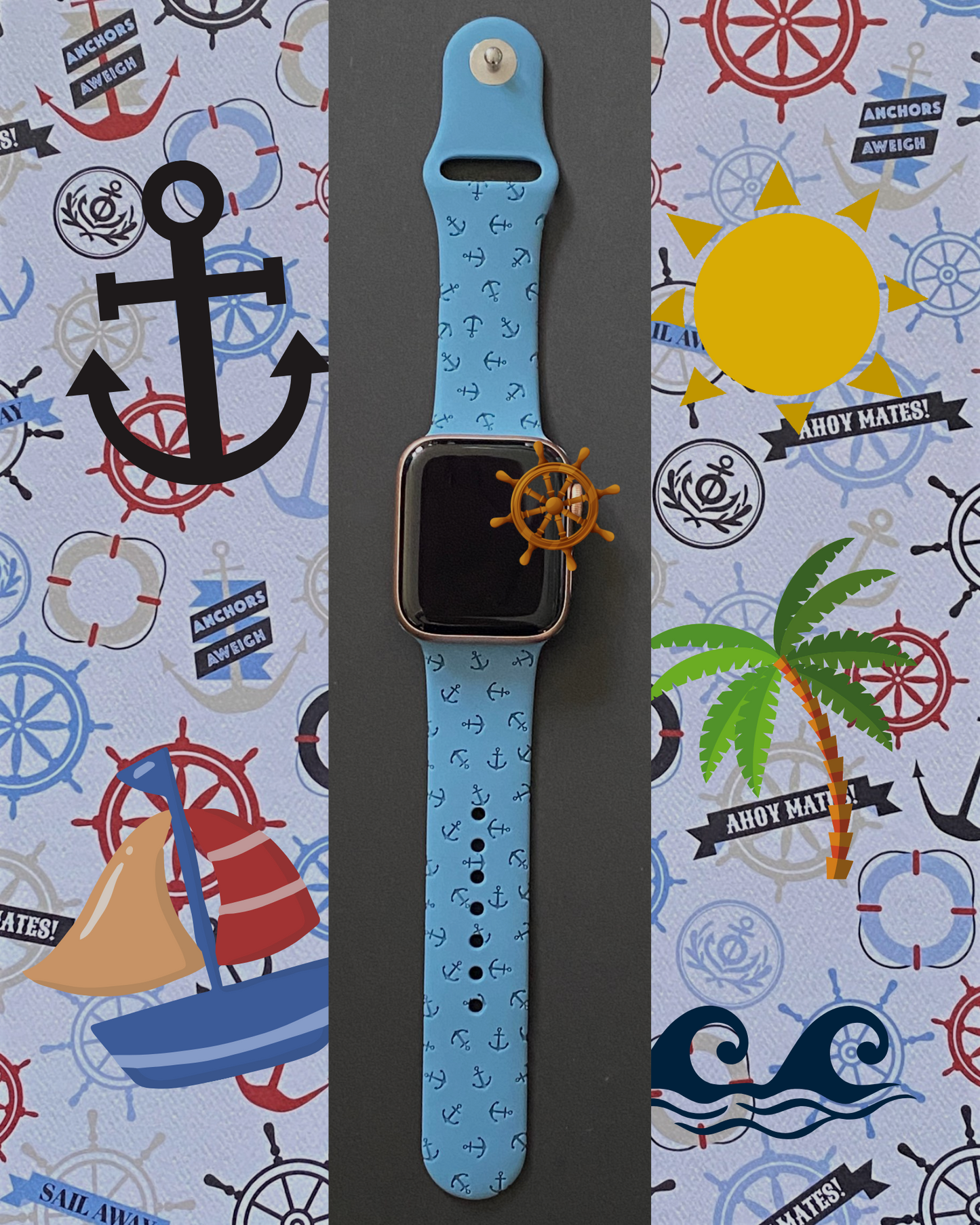 Anchor Boat Apple Watch Band