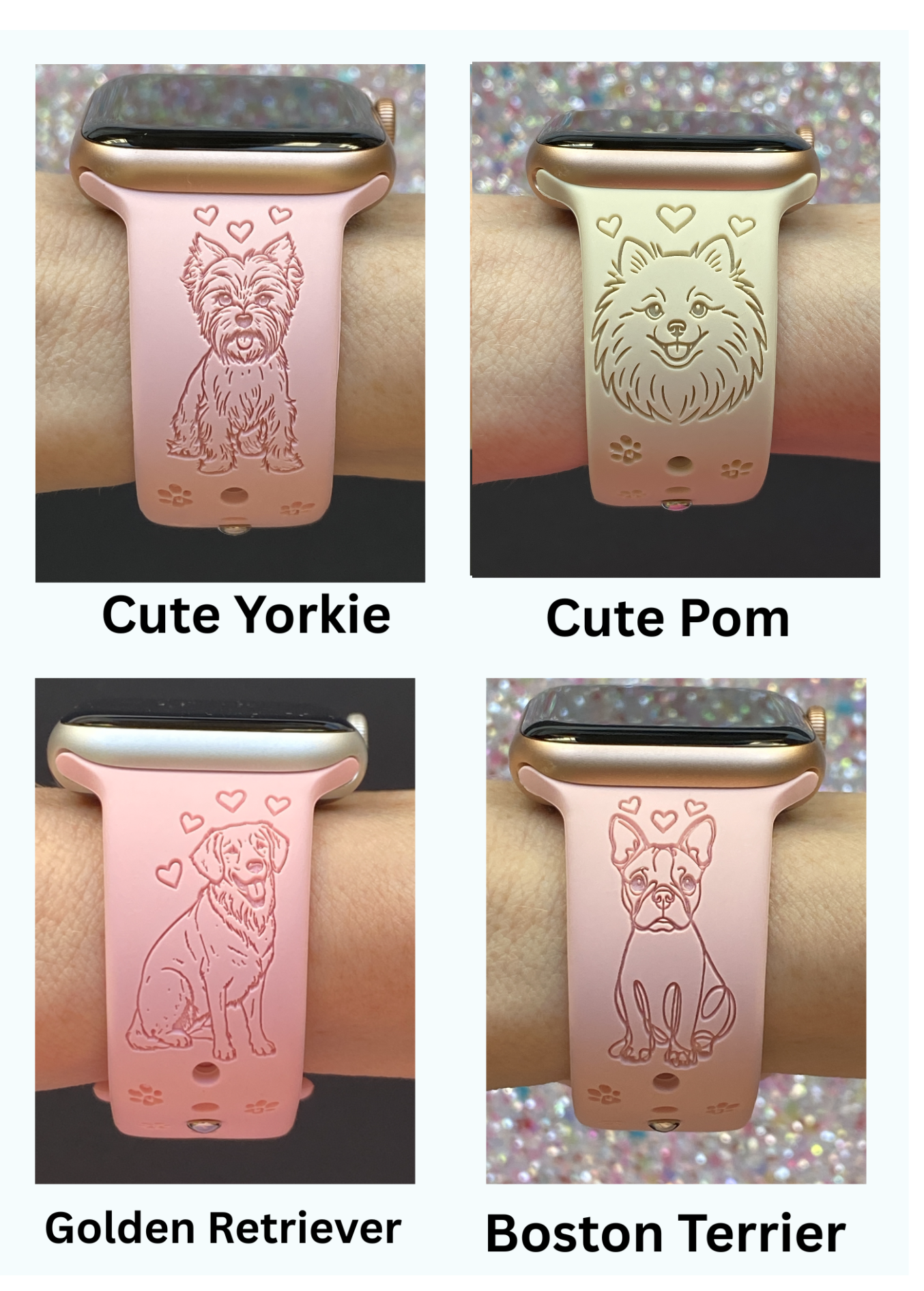 Dog Breed (#4) Fitbit Versa 3/Versa 4/Sense/Sense 2 Watch Band