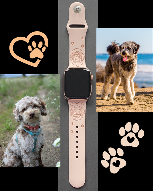Aussiedoodle Dog Watch Band For Apple Watch