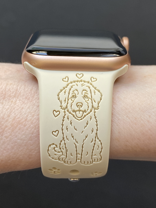 Aussiedoodle Dog Watch Band For Apple Watch
