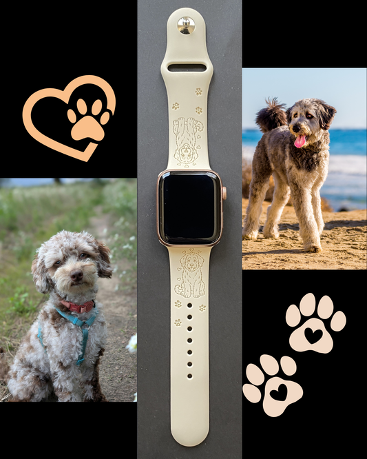 Aussiedoodle Dog Watch Band For Apple Watch