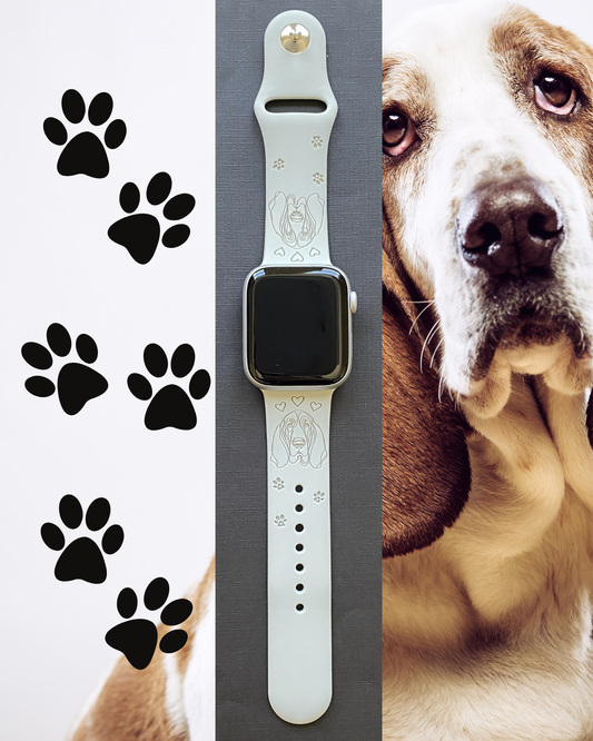 Basset Hound Dog Watch Band For Apple Watch