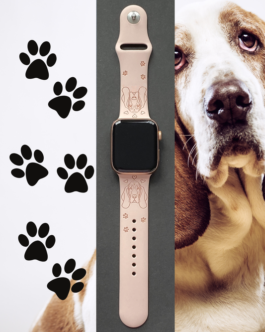Basset Hound Dog Watch Band For Apple Watch