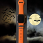 Orange Band and Bat Charm Apple Watch Band