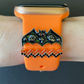 Orange Band and Bat Charm Apple Watch Band