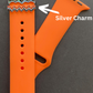 Orange Band and Bat Charm Apple Watch Band