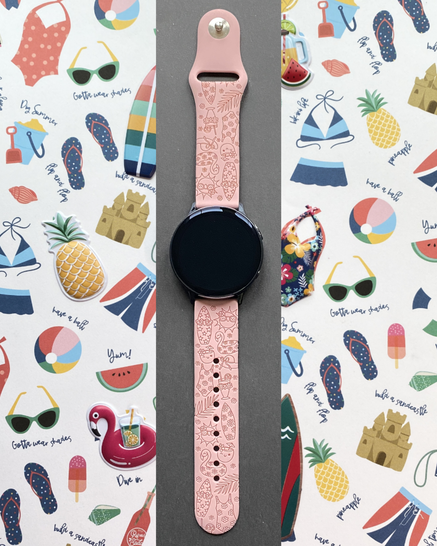 Sunny Beach Day 20mm Samsung Galaxy Watch Band