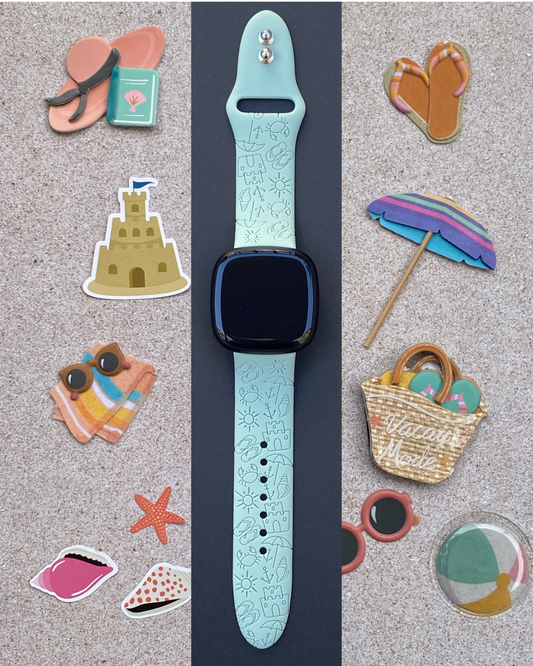 Beach Day Fitbit Versa 3/Versa 4/Sense/Sense 2 Watch Band