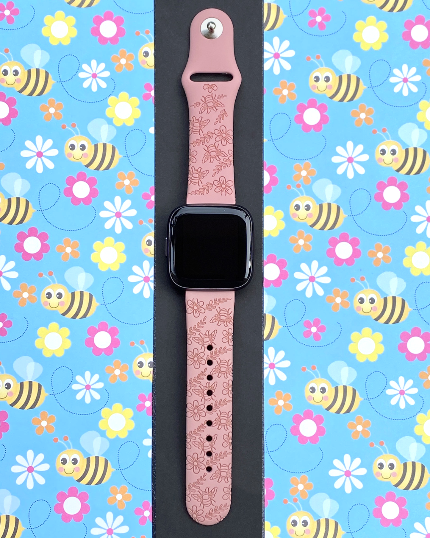 Bee Floral Fitbit Versa 1/2 Watch Band