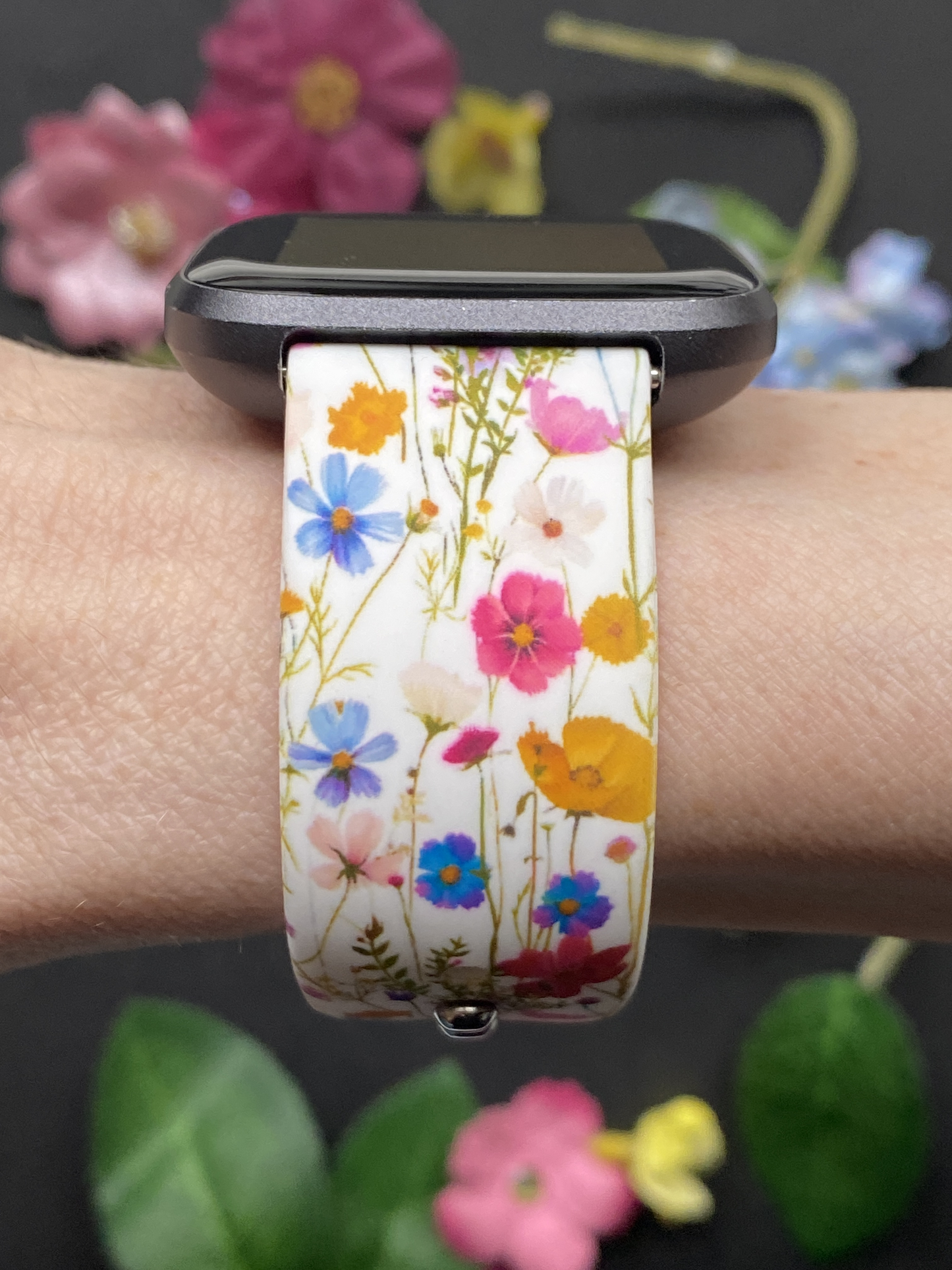 Spring Wildflowers Fitbit Versa 1/2 Watch Band
