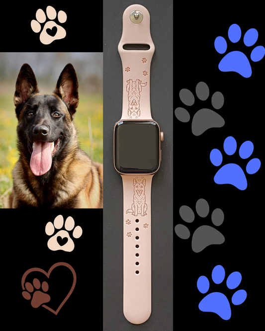 Belgian Malinois Shepherd Watch Band For Apple Watch