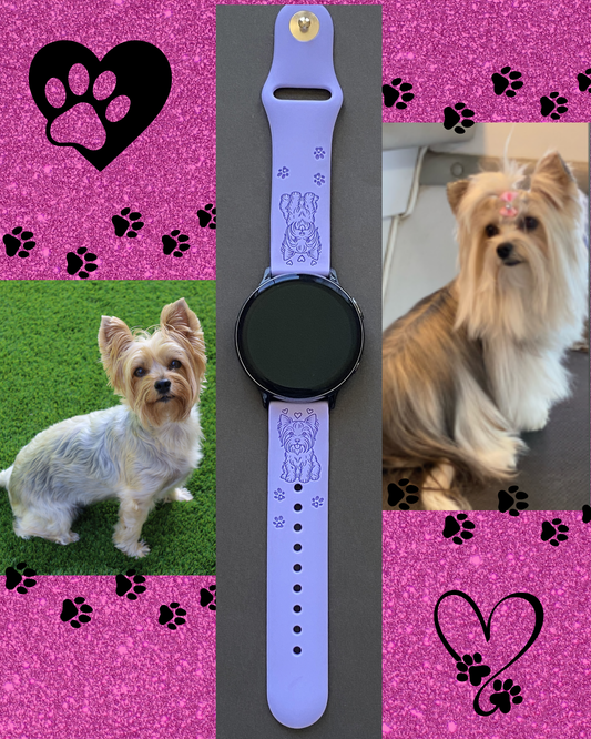 Yorkie Dog 20mm Samsung Galaxy Watch Band