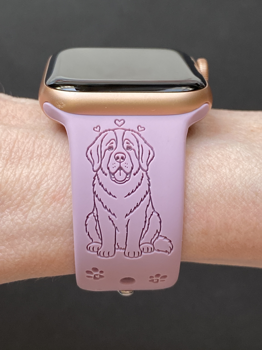 Saint Bernard Dog Watch Band For Apple Watch