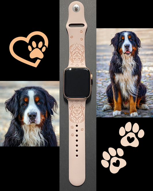 Bernese Mountain Dog Watch Band For Apple Watch