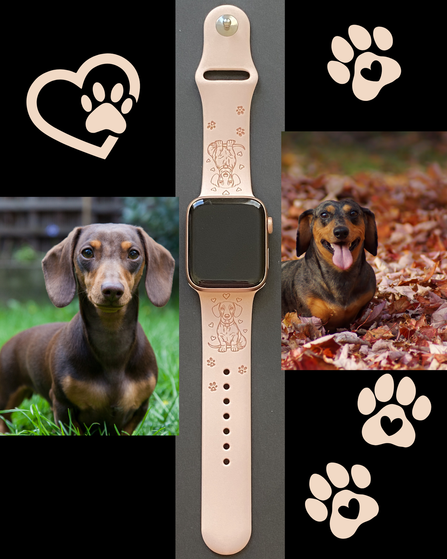 My Best Friend Dachshund Dog Watch Band For Apple Watch