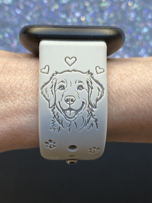 My Best Friend Golden Retriever Fitbit Versa 3/Versa 4/Sense/Sense 2 Watch Band