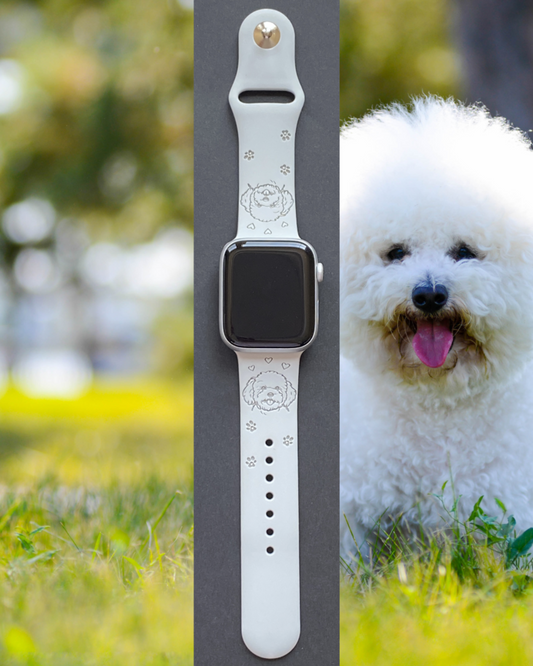 Bichon Frise Dog Watch Band For Apple Watch