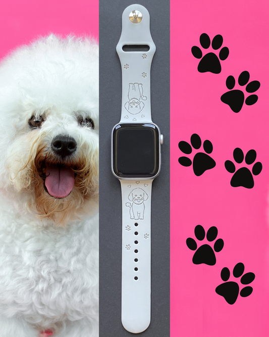 Bichon Frise Dog Watch Band For Apple Watch