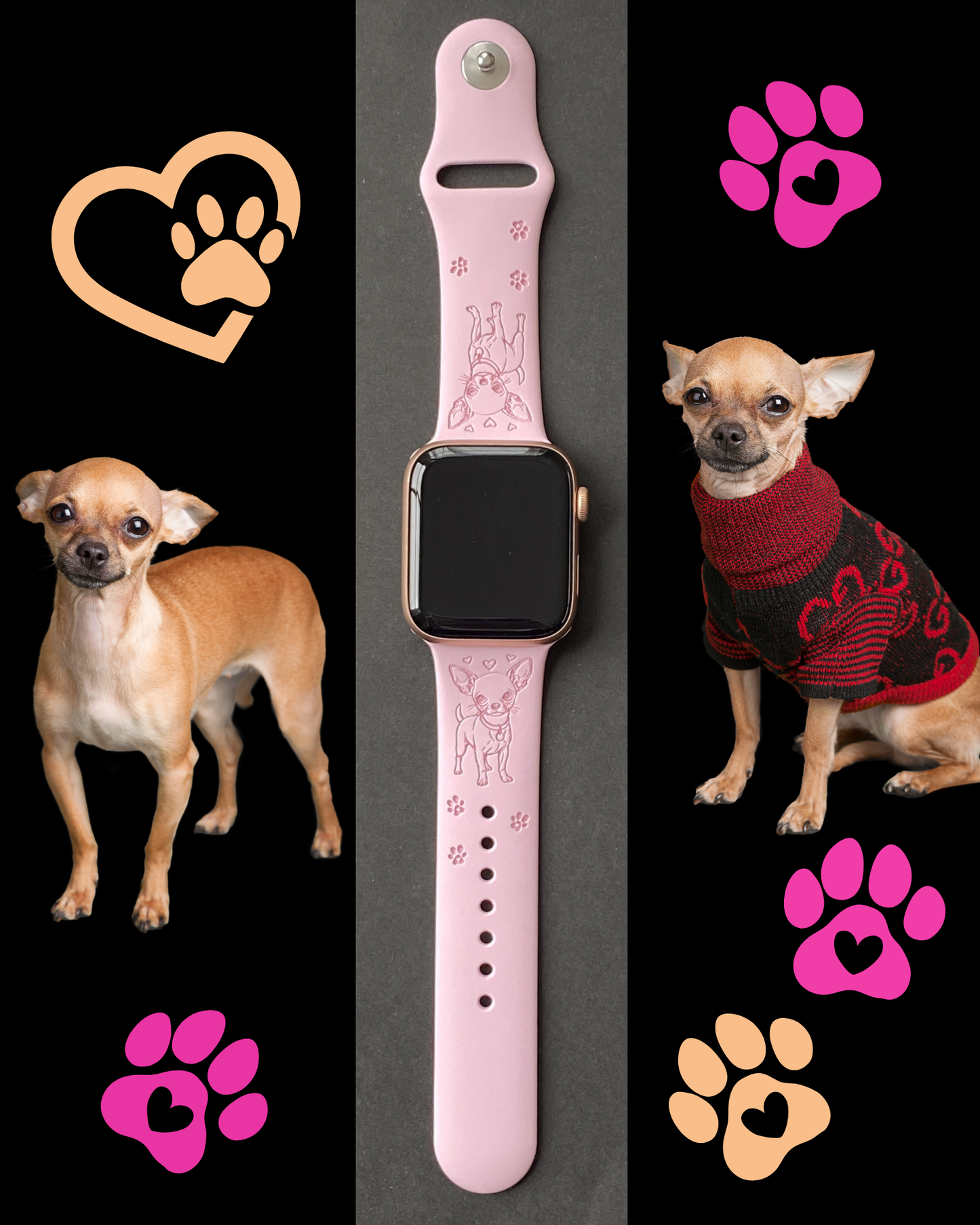 My Best Friend Chihuahua Dog Watch Band For Apple Watch