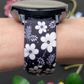 Black Floral Samsung Galaxy Watch Band