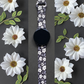 Black Floral Samsung Galaxy Watch Band