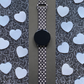 Valentine Hearts Black Samsung Galaxy Watch Band