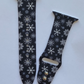 Snowflakes Black/White Watch Band For Apple Watch