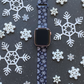 Snowflakes Black/White Watch Band For Apple Watch