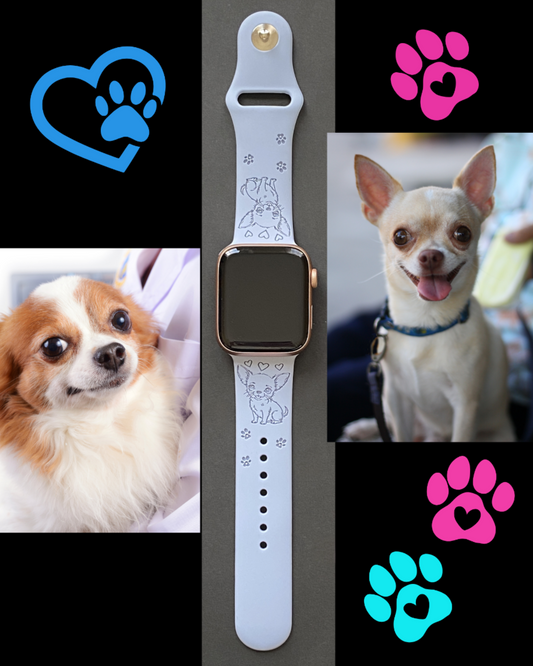 Happy Chihuahua Dog Watch Band For Apple Watch