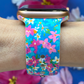 Blue Floral Watch Band For Apple Watch