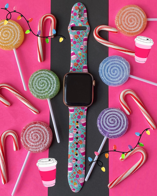 Christmas Suckers Watch Band For Apple Watch