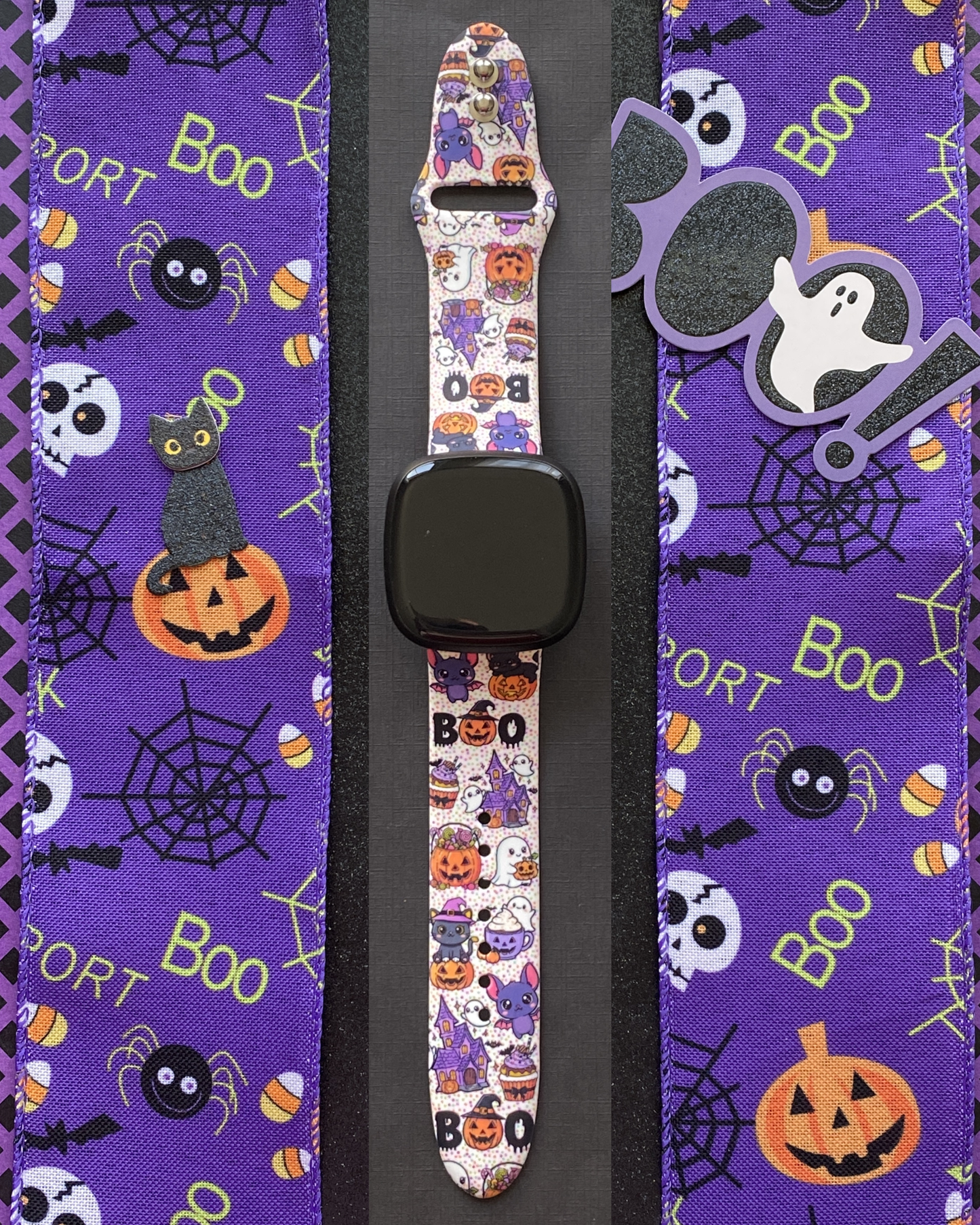 Bootacular Halloween Fitbit Versa 3/Versa 4/Sense/Sense 2 Watch Band