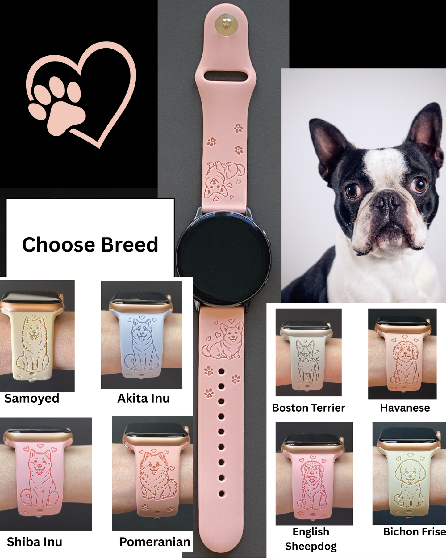 Dog Breed (#6) 20mm Samsung Galaxy Watch Band