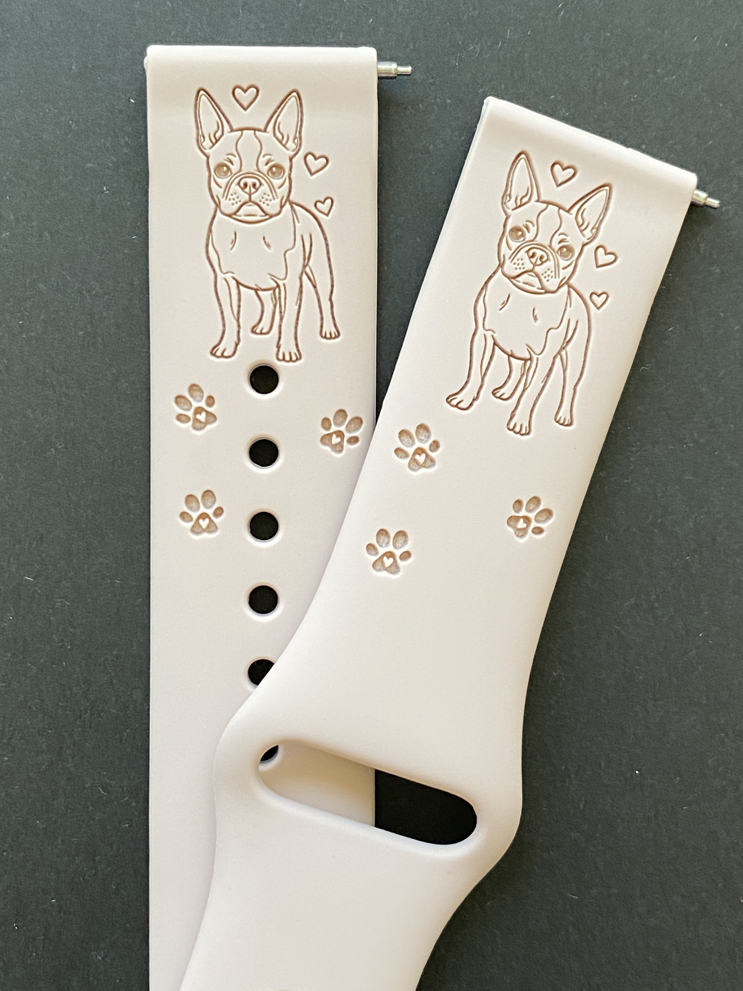 Cute Boston Terrier 20mm Samsung Galaxy Watch Band