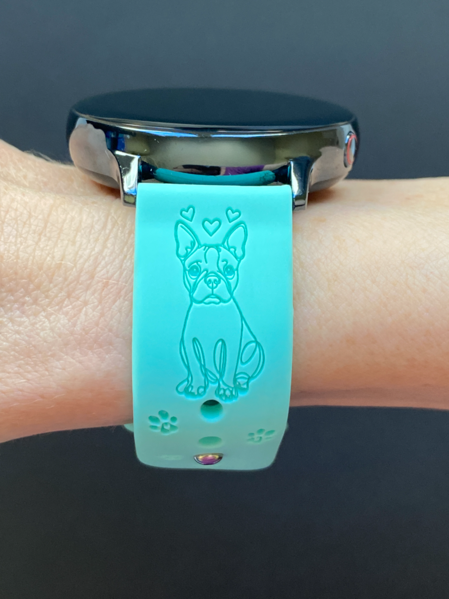 Cute Boston Terrier 20mm Samsung Galaxy Watch Band