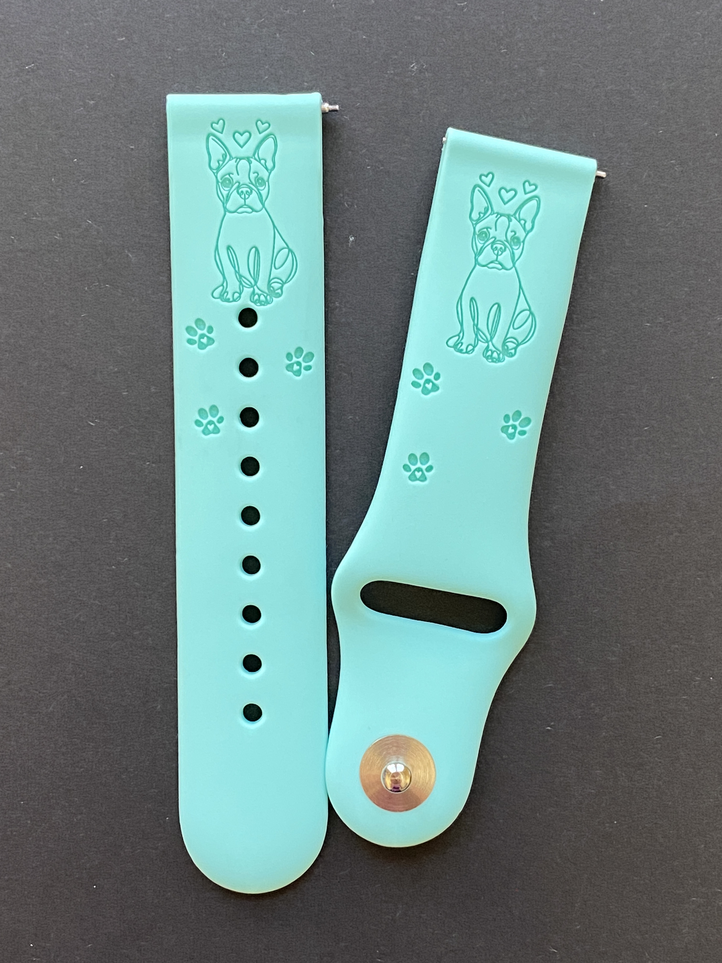 Cute Boston Terrier 20mm Samsung Galaxy Watch Band