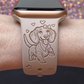 Happy Dachshund with Bow Dog Watch Band For Apple Watch