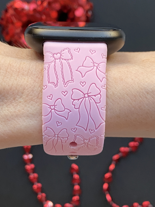 Valentine Bows Fitbit Versa 3/Versa 4/Sense/Sense 2 Watch Band
